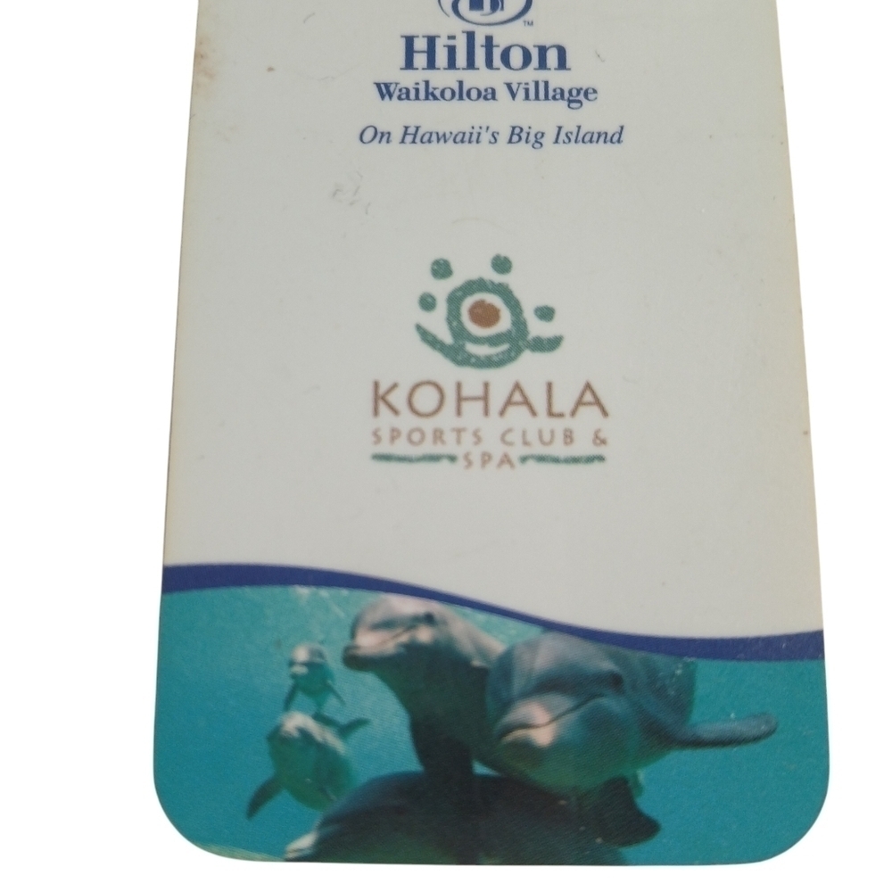 Hilton Hotel Room Key Card Photo Kohala Spa Waikoloa Hawaii Big Island Travel